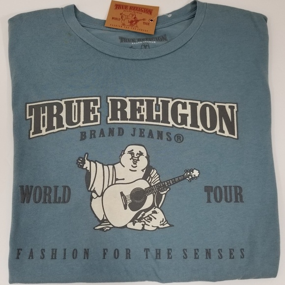 True Religion Other - TRUE RELIGION Mens T-Shirt Graphic Tee Blue New